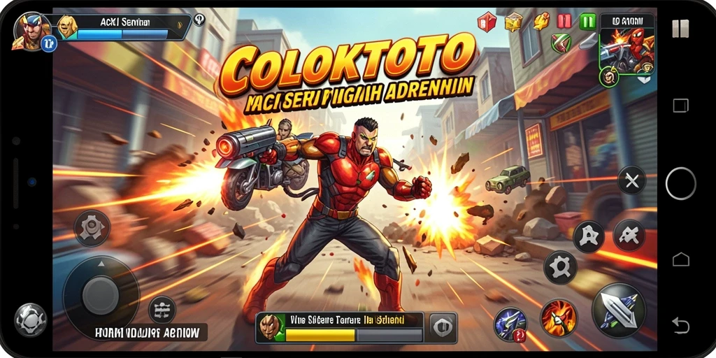 Tampilan antarmuka COLOKTOTO dalam permainan Action yang dinamis.