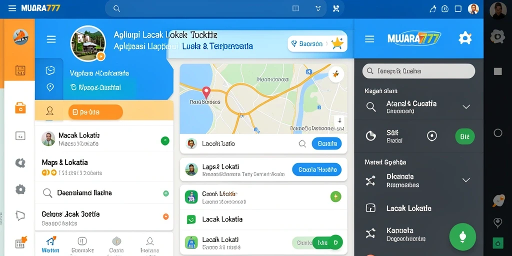 Tampilan antarmuka MUARA777 yang informatif untuk fungsi Lacak Lokasi.